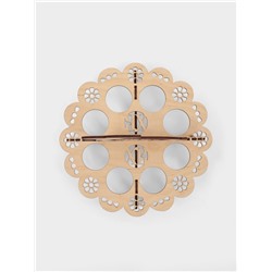 Подставка для яиц пасхальная Доляна «Зайчик», 8 ячеек, 20×16 см, дерево