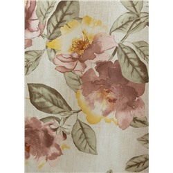 Шторы "Erin gene", розовый цветок (rosa), 180*250 см (df-200504-gr)