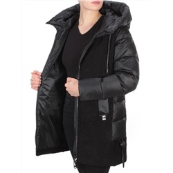 D6816 BLACK Куртка зимняя женская  KARERSITER (200 гр. холлофайбера)