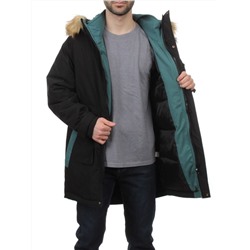 22067 BLACK GREEN Куртка мужская зимняя облегченная (150 гр. холлофайбер)