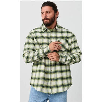 Рубашка F521-0460 white-green