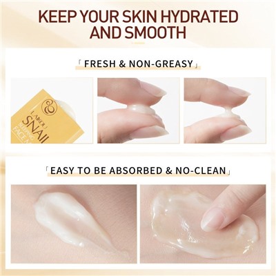 Ночная несмываемая маска для лица с муцином улитки LAIKOU Snail Sleeping Face Mask, 3 гр.