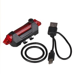 Фонарь задний COMIRON TA15 корпус: пластик, IPX4; свет: COB(5LED), 30lm; USB; четыре режима, OPP. АКЦИЯ/уп 100/600/