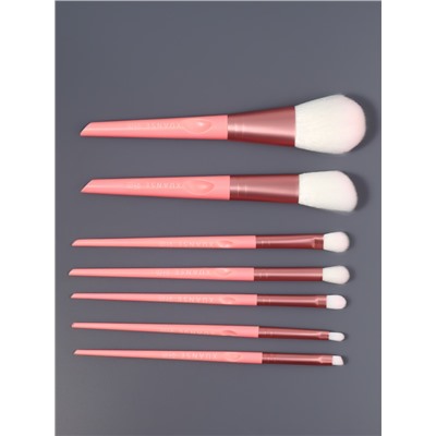 Набор кистей для макияжа MAKEUP, 7 предметов, в тубе, розовый