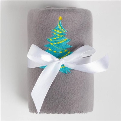 Набор подарочный новогодний «Этель» Happy new year: плед, маска для сна, подсвечник, свеча