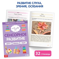 Книги для занятий дома «Развиваемся с Монтессори», набор 5 шт.