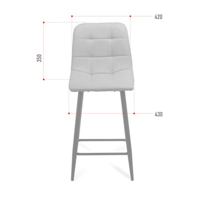 Стул барный SB-005 Темно-синий Velvet G062-49 / GBAR895A-1 /уп 2/