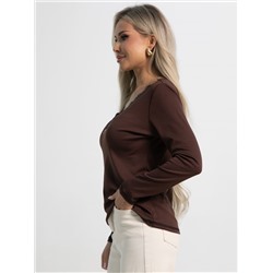 Блуза Новелла (шоколад) Б15492-24М