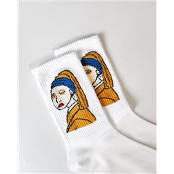 Носки р.35-40 "Абстракция" Pearl Earring