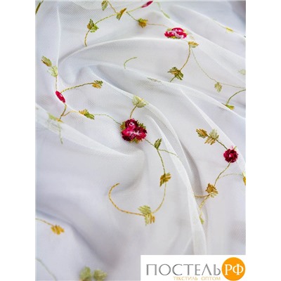 DAILY by T ШАТЕЛЬ экрю Тюль на шт. ленте 400х270, 1пр, плстр.