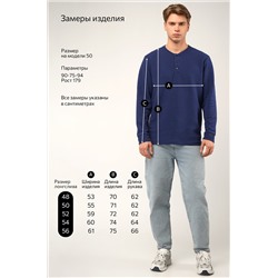 Мужской лонгслив на пуговицах Happyfox