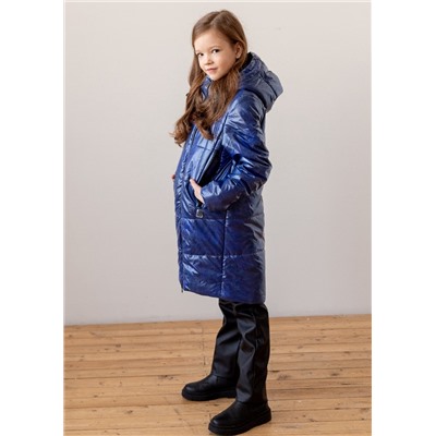 2117 Пальто на синтепоне Синий/140