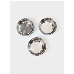 УЦЕНКА Ланч бокс TAKE IT EASY «Милави», 1.5 л, 3 уровня, сохраняет тепло 3 ч, нержавеющая сталь, белый, голубой