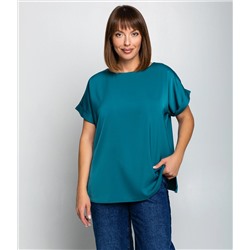Блуза #ОКТ035001-1, изумрудный