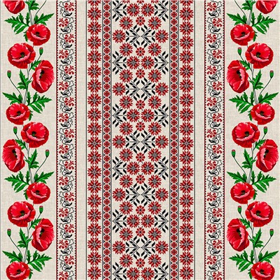 "Мир Вам" Скатерть 180х145см, длина стола до 140см, на 6 персон, хлопок "Комфорт" 171г/м2, "Домашняя мода" (Россия)