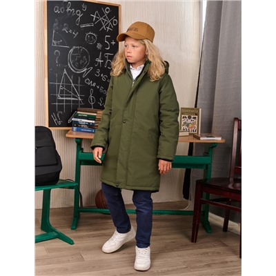 Парка детская SCHOOL хаки