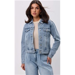 Куртка джинс F312-1237 middle blue