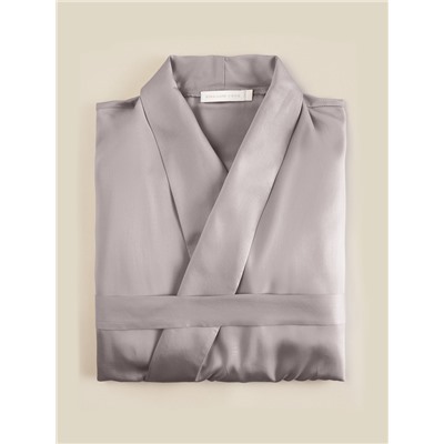 Халат домашний женский SL Modal Home, серо-бежевый