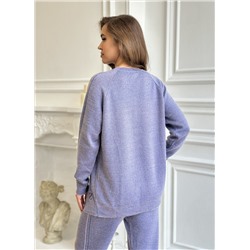 Женский комплект из трикотажного свитера и брюк Sassofono