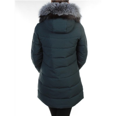 266 DK. GREEN Куртка зимняя с чернобуркой OMMEITT