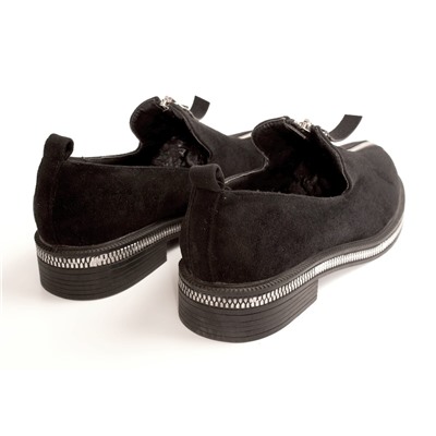 Stylele T-FC-404-МП/Z Туфли женские чер иск велюр