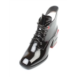 01-C1C3694-21B100M BLACK Ботинки демисезонные женские (натуральная кожа, байка)