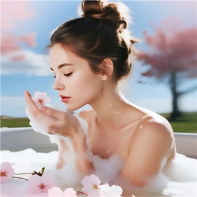 Мыло для лица и тела с сакурой и ниацинамидом Sadoer, 100 гр.