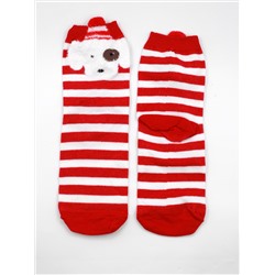 Носки НГ р.35-40 "Red christmas" Собачка