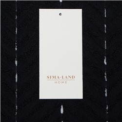 Коврик махровый SL HOME: Lines "Дарк Маре" 50х70 см, 100% хлопок, 750 г/м2