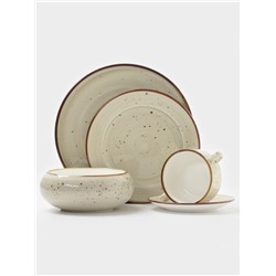 Салатник Magistro Mediterana, 580 мл, d=16.3 см, фарфор, бежевый