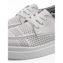 03-C929-9A WHITE Полуботинки летние женские (натуральная кожа)