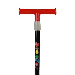 Самокат 3-х колесный SCOOTER Панда / 603 /уп 12/ красный