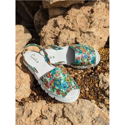 ZAPATOS · 2364-flores-verde+AB.Z · 147 (430) ENCINA АКЦИЯ