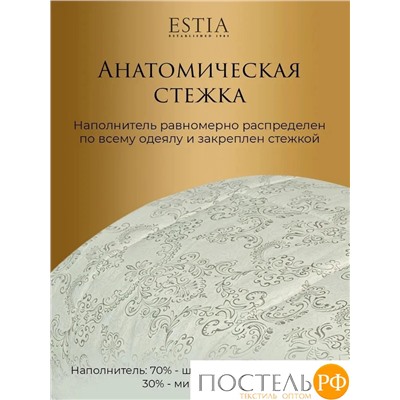 ESTIA Непальский Кашемир Одеяло 175х200, 1пр, хлопок 100%/шерсть кашемир/полиэфирное волокно