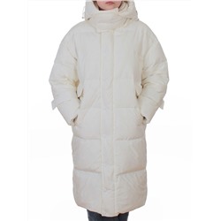 8812 WHITE Пальто пуховое женское (пух)