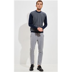 Джемпер мужской P321-15203 тёмно-синий