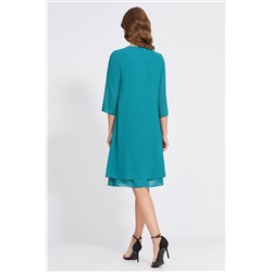 Bazalini 4843 бирюзовый, Платье,  Накидка