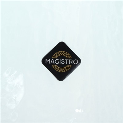 Бокалы для вина Magistro «Дарио», 500 мл, 7.3×25 см, набор 2 шт., стекло, изумрудные