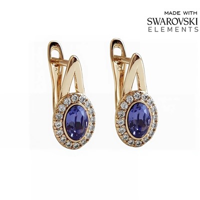 Серьги с кристаллами Swarovski