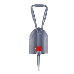 Лопата складная саперная ИРЕМЕЛЬ СПУТНИК-02 тол.1.5мм, дл.58см, лезвие 21x15см, термообр. углерод. сталь, 42-46°HRC, алюм. ручка, чехол/736824/уп12