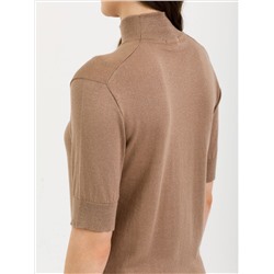 Водолазка вязаная с коротким рукавом