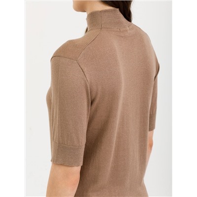 Водолазка вязаная с коротким рукавом