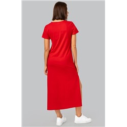 Однотонное женское платье-футболка Happyfox