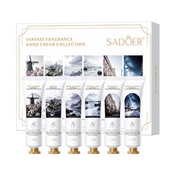 Набор парфюмированных кремов для рук в коробке Sadoer, 6 шт. * 30 гр.