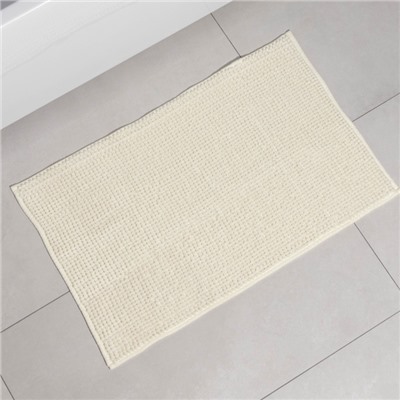 Коврик для дома LaDо́m, букли, плотность 1000 г, 50×80 см, белый