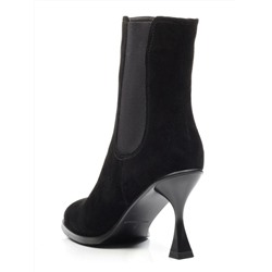 04-E29W-17B BLACK Ботильоны зимние женские (натуральная замша, натуральный мех)