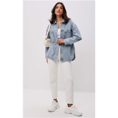 Куртка джинс F412-1249 l.blue