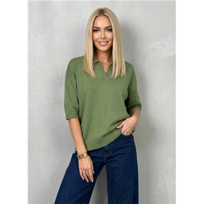 Футболка-поло (вязаный трикотаж)