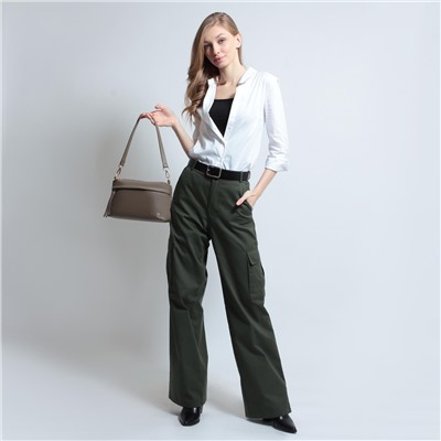 Женская кожаная сумка Richet 2415LG 612 Тауп