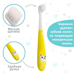 Детская зубная щетка с мягкой щетиной, нейлон, МИКС для девочки